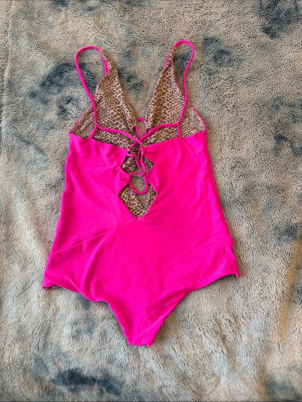acacia swimwear Hot Pink Lace-Up One-Piece Swimsuit - Kokomo